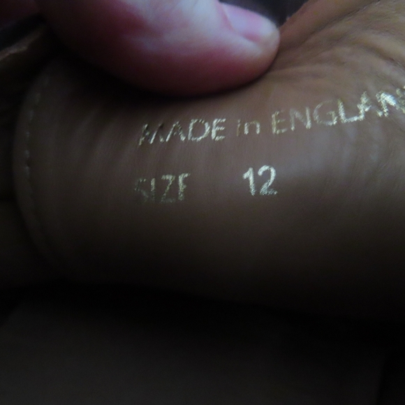 George Cleverley Jack Mens Size 12 Nubuck brown Trainers Made In England - Picture 9 of 10